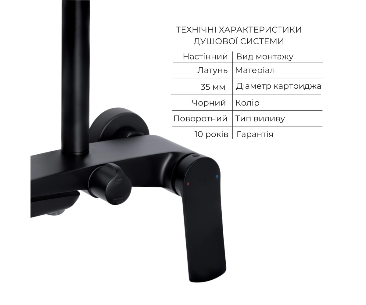 Набор смесителей в ванную комнату  SLAVONICE QTSLA111BLM4591147715:Фото 2
