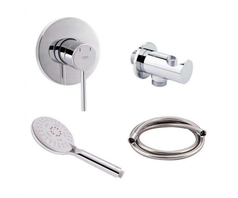 Змішувач з душовим набором QTAP SPRING QTSPRCRM 010145451 QTSPRCRM 010145451