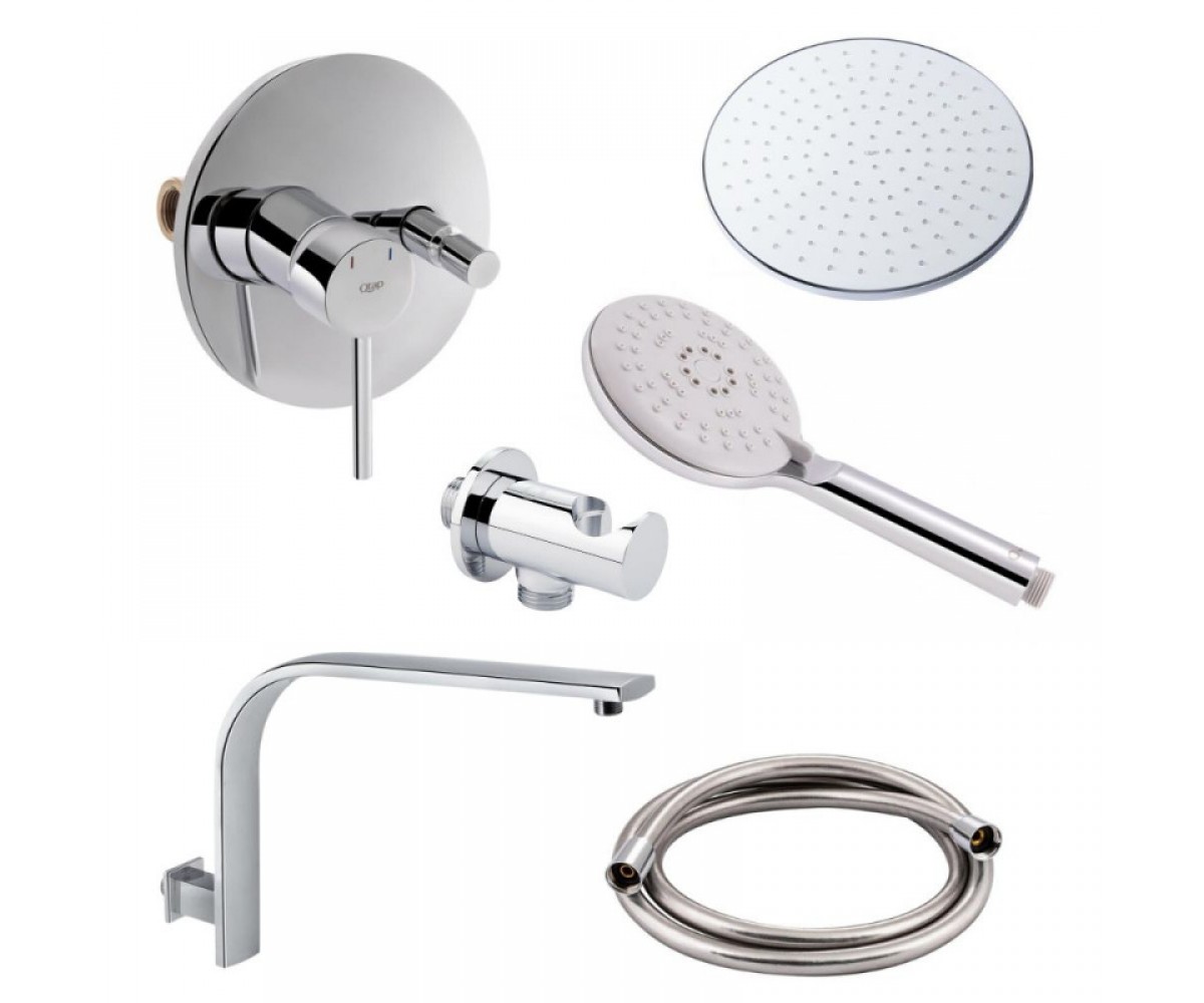 Комплект для душа QTAP SPRING QTSPRCRM010245452 QTSPRCRM010245452