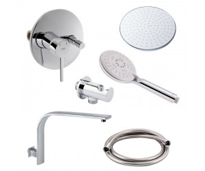 Комплект для душа QTAP SPRING QTSPRCRM010245452