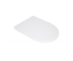 Сидіння для унітазу Qtap (Kolibri) 455×360×30 мм, White, з мікроліфтом Slim Duroplast, Quick Release QTST179W49488 QTAP  QTST179W49488
