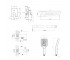 Комплект для душа Qtap Stenava Chrome: смеситель QTST6245102DC + лейки (QTRUC125CRM45954,QTHLA107CRM45784) + шланг QTHADPVC200C 