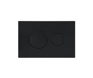 Клавіша змиву Qtap Standard 152x236x28 мм, Matt Black, кругла QTSTD164BLM49470 QTAP  QTSTD164BLM49470
