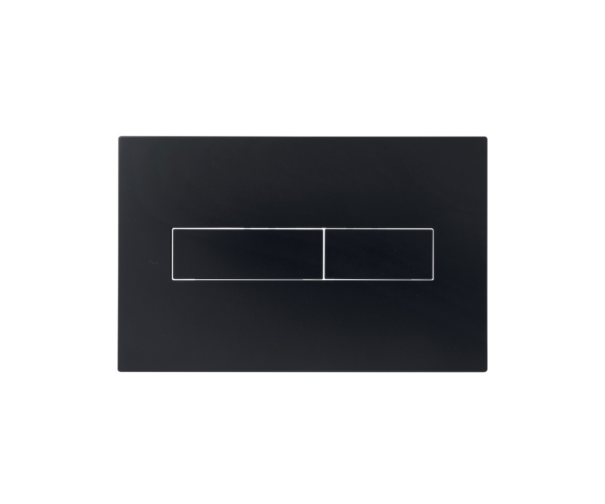 Клавіша змиву Qtap Standard 152x236x28 мм, Matt Black, лінійна QTSTD164BLM49473 QTAP  QTSTD164BLM49473 QTSTD164BLM49473