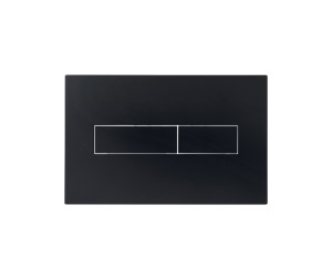 Клавіша змиву Qtap Standard 152x236x28 мм, Matt Black, лінійна QTSTD164BLM49473 QTAP  QTSTD164BLM49473