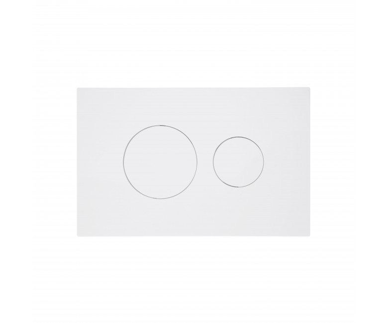 Клавіша змиву Qtap Standard 152x236x28 мм, White, кругла QTSTD164W49468 QTAP  QTSTD164W49468 QTSTD164W49468