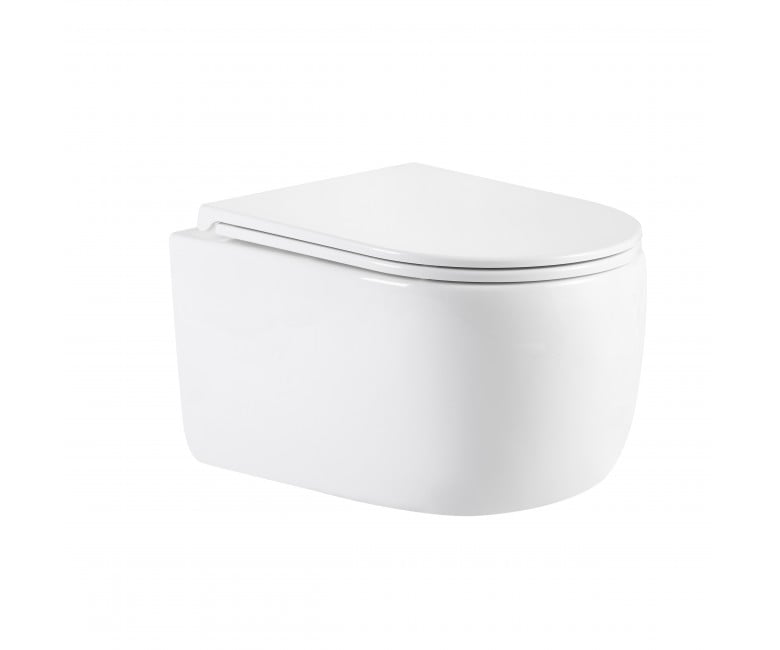 Унітаз підвісний Qtap Taurus Ultra Quiet 515×360×350 мм, White, з сидінням Slim Duroplast / Soft-close / Quick Release QTTAU26W49116 QTAP  QTTAU26W491 QTTAU26W49116