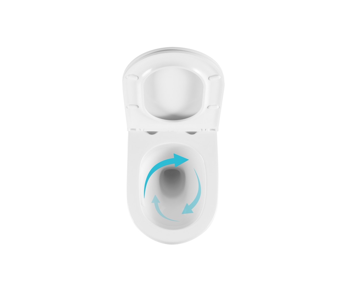 Унитаз подвесной Qtap Taurus Ultra Quiet 515×360×350 мм, White, с сиденьем Slim Duroplast / Soft-close / Quick Release QTTAU26W4