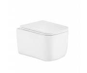 Унітаз підвісний Qtap Gemini Ultra Quiet 485×340×350 мм, White, з сидінням Slim Duroplast / Soft-close / Quick Release QTTAU26W49119 QTAP  QTTAU26W491