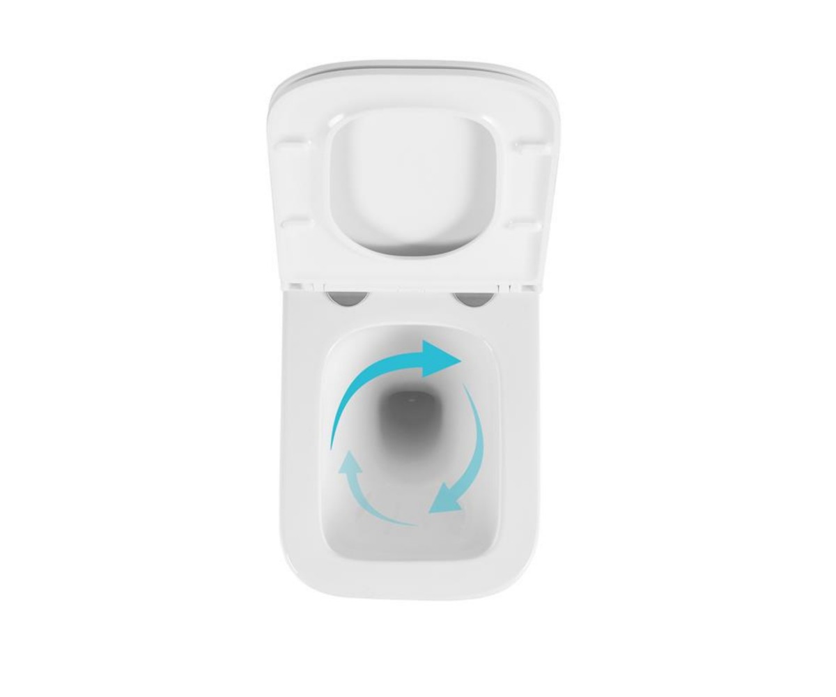 Унитаз подвесной Qtap Gemini Ultra Quiet 485×340×350 мм, White, с сиденьем Slim Duroplast / Soft-close / Quick Release QTTAU26W4