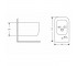 Биде подвесное Qtap Gemini 520×360×295 мм, White QTTAU28W49121  QTTAU28W49121:Чертеж 