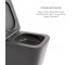Комплект Qtap Tern Anthracite 3 в 1: унитаз подвесной Ultra Quiet + биде подвесное + раковина накладная QTTERAN49161  QTTERAN491