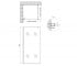 Душевая перегородка 90х190 см  WALK-IN STDCRM209C8:Чертеж 