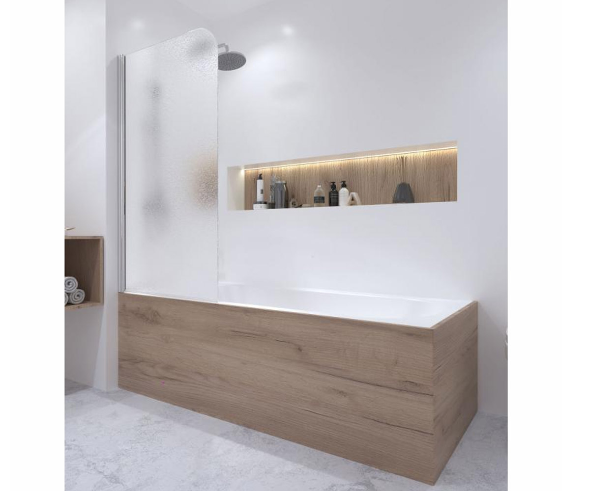 Левосторонняя ширма 75х130 см  STANDARD STDCRM407513APL:Фото 3