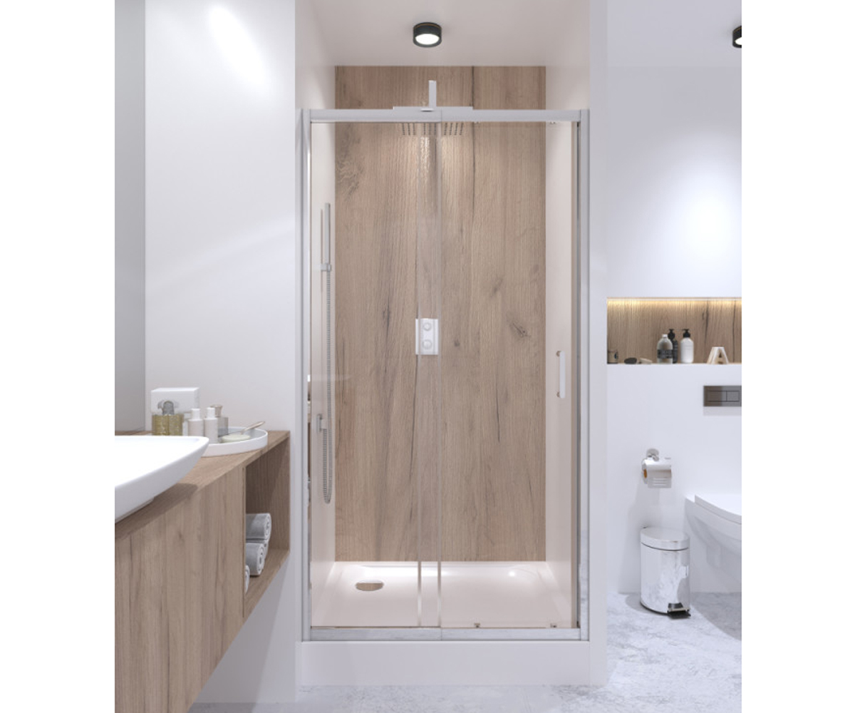 Дверь в нишу c поддоном 97-108x200 см  TAURUS TAUCRM20111C6UNIS301115:Фото 2