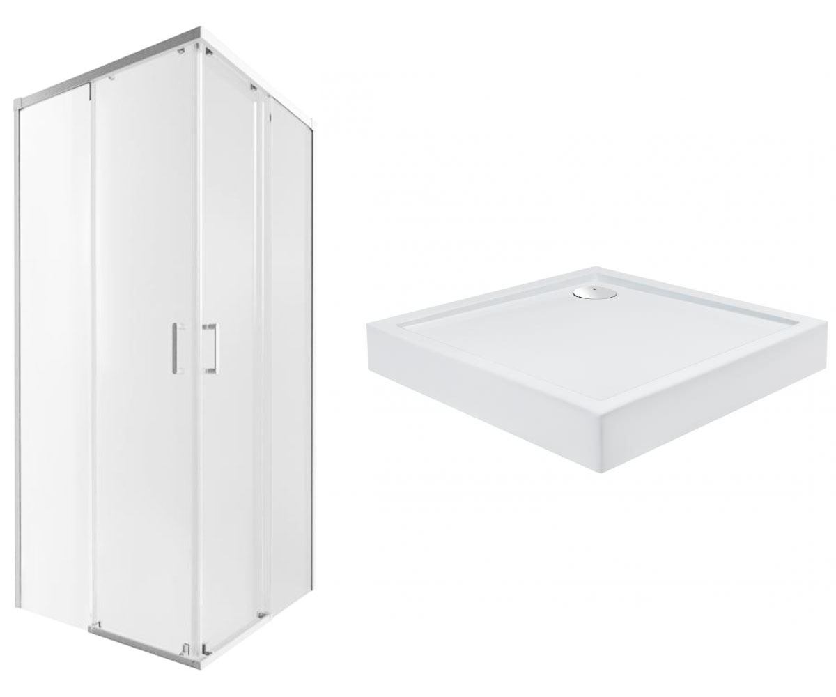 Каюта з піддоном 90х90 см QTAP TAURUS TAUWHI1099SC6SET TAUWHI1099SC6SET