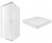 Каюта з піддоном 90х90 см QTAP TAURUS TAUWHI1099SC6SET