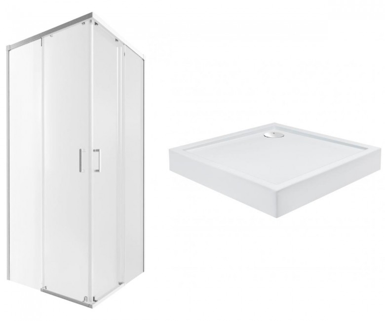 Каюта з піддоном 90х90 см QTAP TAURUS TAUWHI1099SC6SET TAUWHI1099SC6SET