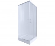 Кабінка з піддоном 90х90 см QTAP TAURUS TAUWHI1099SC6UNIS309915
