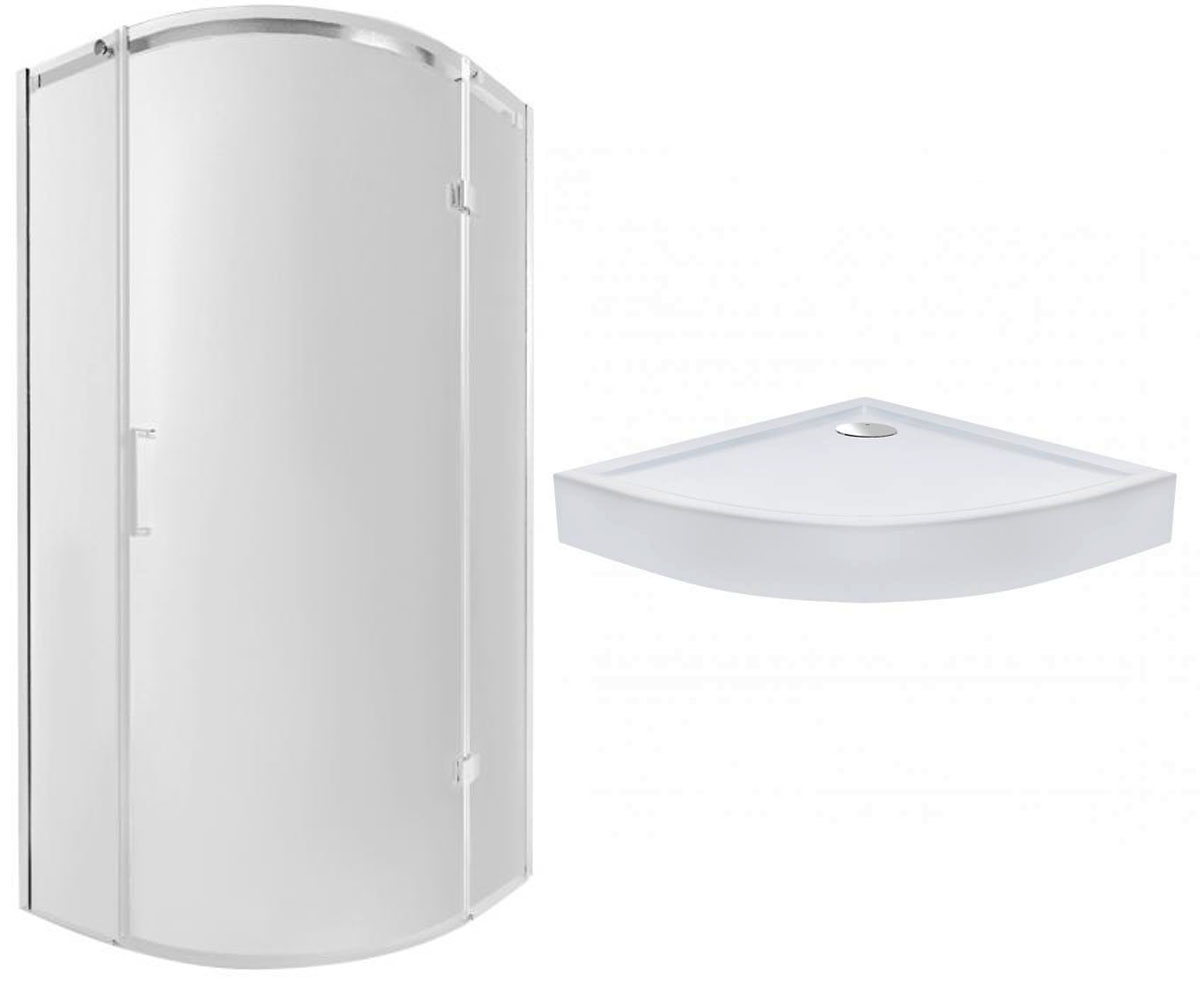 Кабіна з піддоном 90х90 см QTAP VIRGO VIRCRM1099AC8SET VIRCRM1099AC8SET