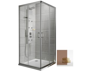 Коричнева душова кабіна RADAWAY PREMIUM PLUS C 30453-01-08N