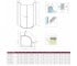 Душевая кабина 100x100 см  TORRENTA PDD 31620-01-01N:Чертеж 