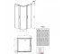 Душевая дверь  ESPERA KDD 380150-01R:Чертеж 