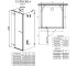 Душевая дверь  KDJ+S 383022-01L:Чертеж 