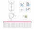 Душевая дверь  FUENTA NEW PDD 384003-01-01R:Чертеж 
