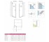 Душевые двери 130 см  FUENTA NEW DWJ 384017-01-01R:Чертеж 