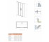 Душевая дверь  IDEA DWD 387128-01-01:Чертеж 