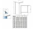 Перегородка душевая  MODO NEW II 389084-01-01:Чертеж 