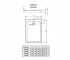 Прямоугльный поддон  DOROS F COMPACT SDRFP1280-05:Чертеж 