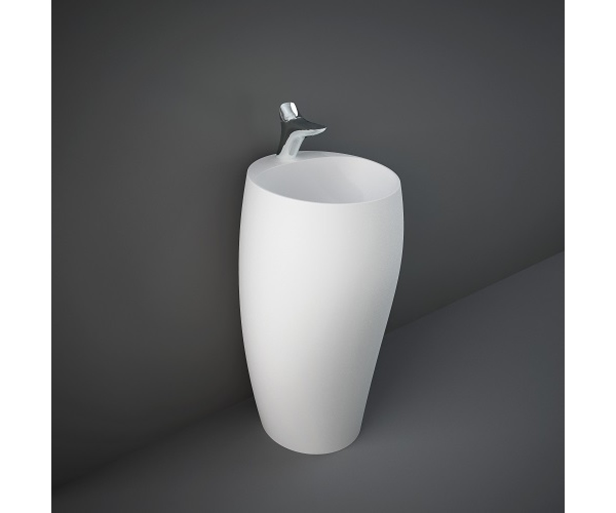 CLOFS5001500A CLOUD Раковина підлогова монолітна, білий матовий (1 сорт) RAK CERAMICS  CLOFS5001500A CLOFS5001500A