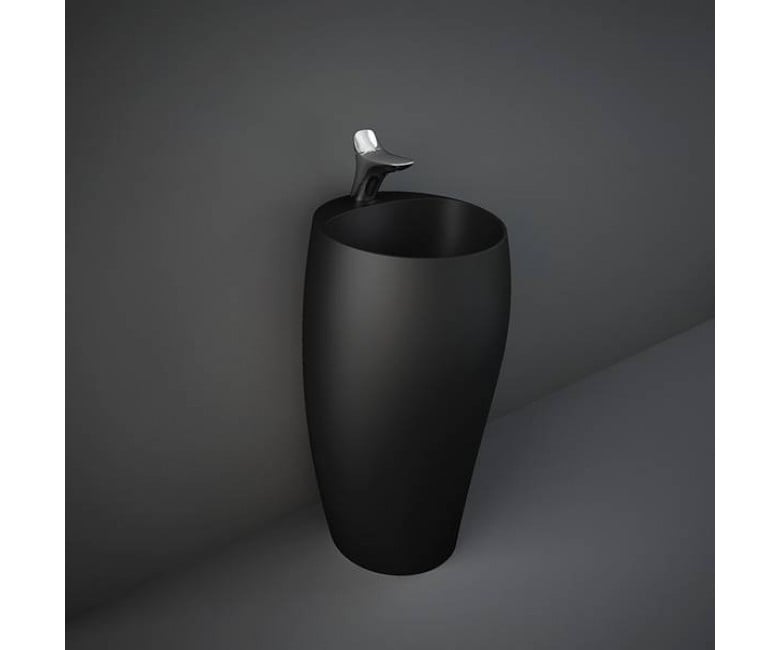 CLOFS5001504A CLOUD Раковина підлогова монолітна, чорний матовий (1 сорт) RAK CERAMICS  CLOFS5001504A CLOFS5001504A