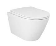 RST23500A+RSTSC3901500 FEELING Унітаз підвісний з кришкою SLIM Duroplast, Soft Close, Quick release, безобідковий, білий матовий (1 сорт) RAK CERAMICS