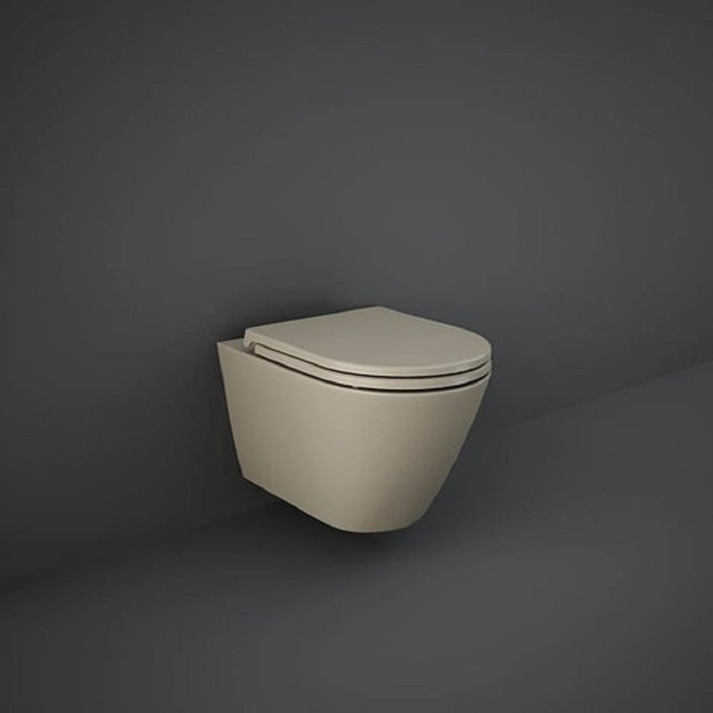 RSTSC3901514+ RST23514A FEELING унітаз підвісний з кришкою Duroplast, SLIM, Soft Close, Quick Release, Rimless, Matt Cappuccino 