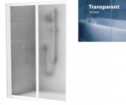Ширма рамная двухэлементная RAVAK TRANSPARENT 796M0100Z1