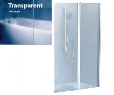 Ширма для ванни двосекційна RAVAK TRANSPARENT 7QRA0100Z1