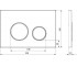 Клавиша смыва  CIRCLE GPX2240112:Чертеж 