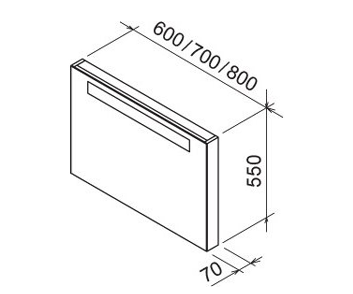 Настенное зеркало  X000000307:Чертеж 