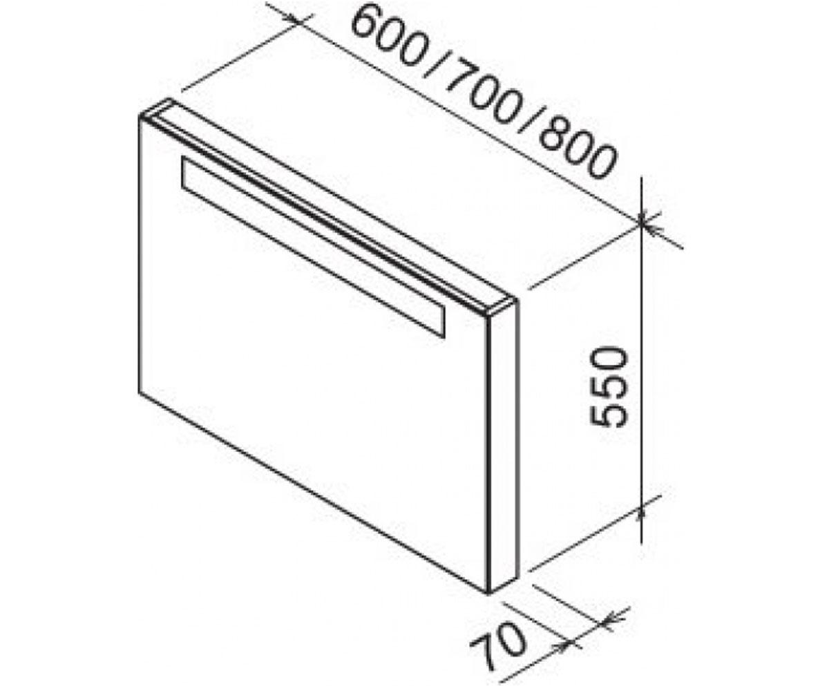 Настенное зеркало  CLASSIC X000000430:Чертеж 