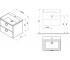 Тумба подвесная  COMFORT 600 X000001377:Чертеж 