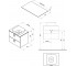 Столешница для раковины  COMFORT 600 X000001379:Чертеж 