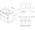 Тумба подвесная  CLASSIC II 800 X000001481:Чертеж 