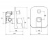 Смеситель для душа  10° X070070:Чертеж 