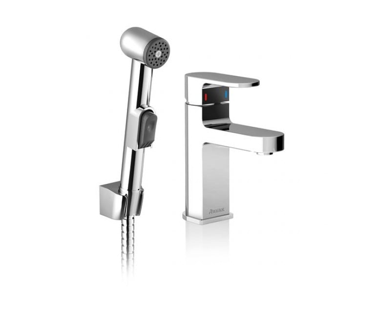 Змішувач для умивальника з душем RAVAK CHROME X070092 X070092