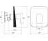 Смеситель для душа  10° FREE X070137:Чертеж 