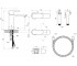 Смеситель для раковины с душем  CHROME II X070462:Чертеж 