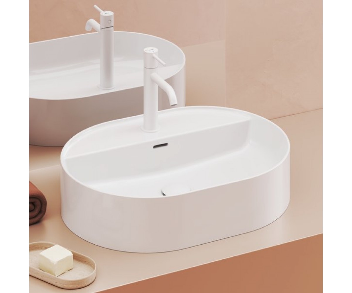 Раковина керамическая  CERAMIC 550 O SLIM SHELF XJX01155003:Фото 3
